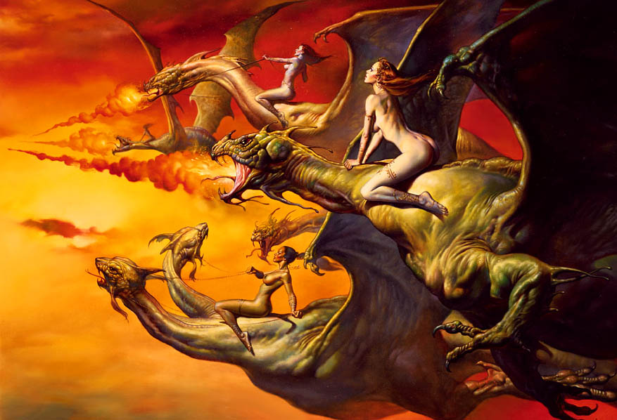 Dragon Riders - Boris Vallejo