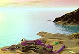 Fembot on Beach